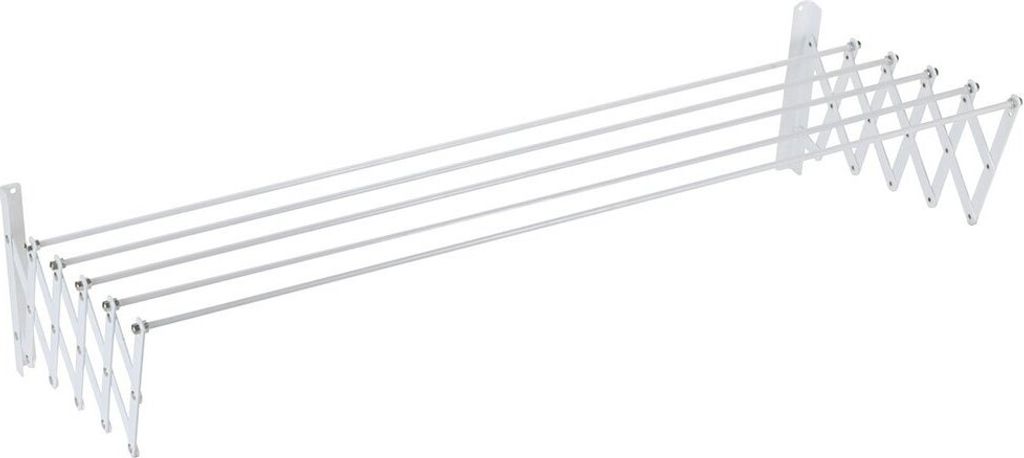 Sauvic 80 Cm Ausziehbarer Wäscheständer Mit Kunststoffbeschichtung Silber Silber One Size