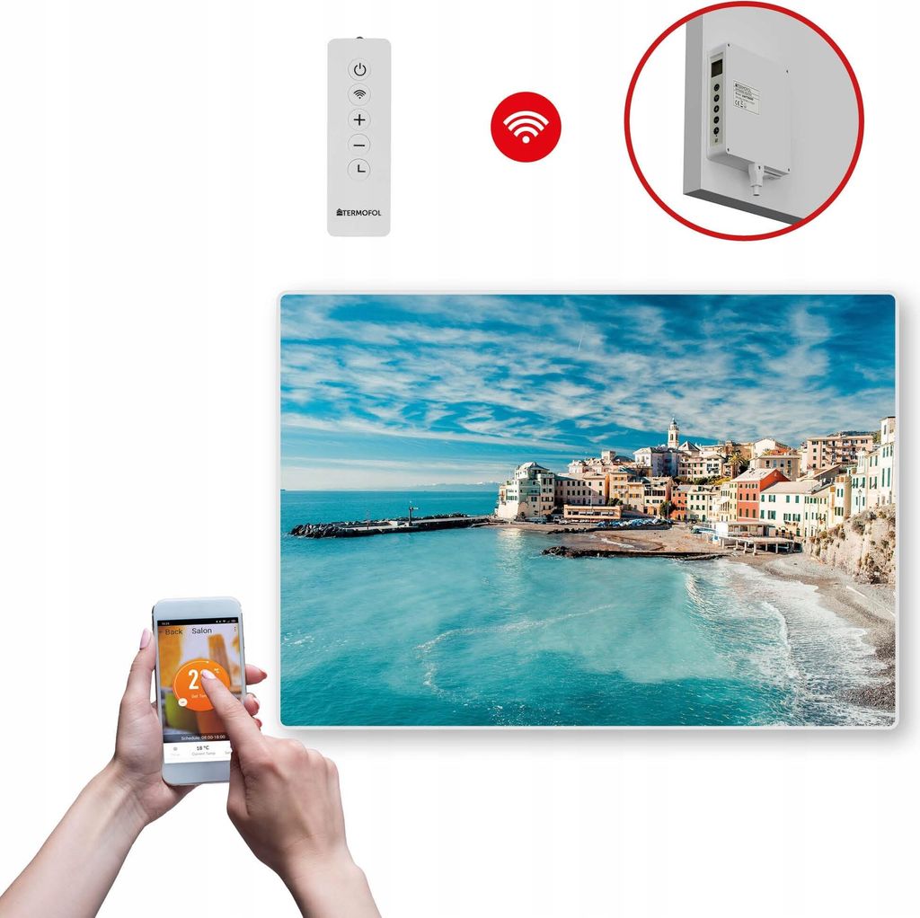 Termofol TF-SWT Infrarot Wandheizung - Wandheizung Elektrisch - Meer - 500W - 60x85 cm