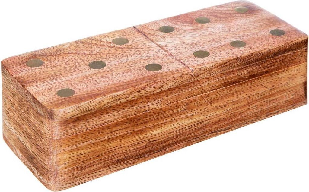 Domino-spiel 16x6,5x5cm mangoholz - Atmosphera créateur d'intérieur