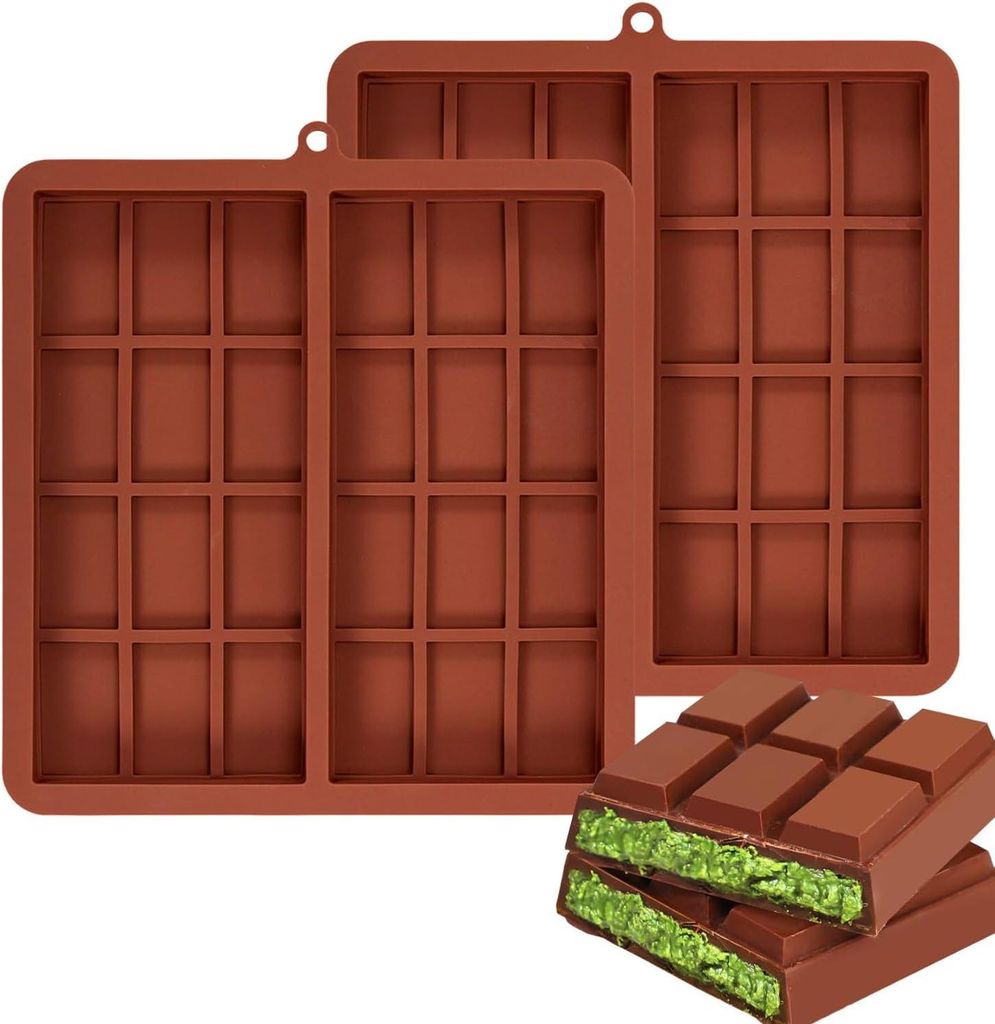 Tiefe Schokoladenform - Silikon - Set von 2 - Vielseitig