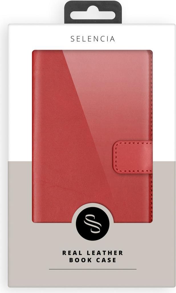Selencia Genuine Leather Bookcase dla Samsung Galaxy S20 -