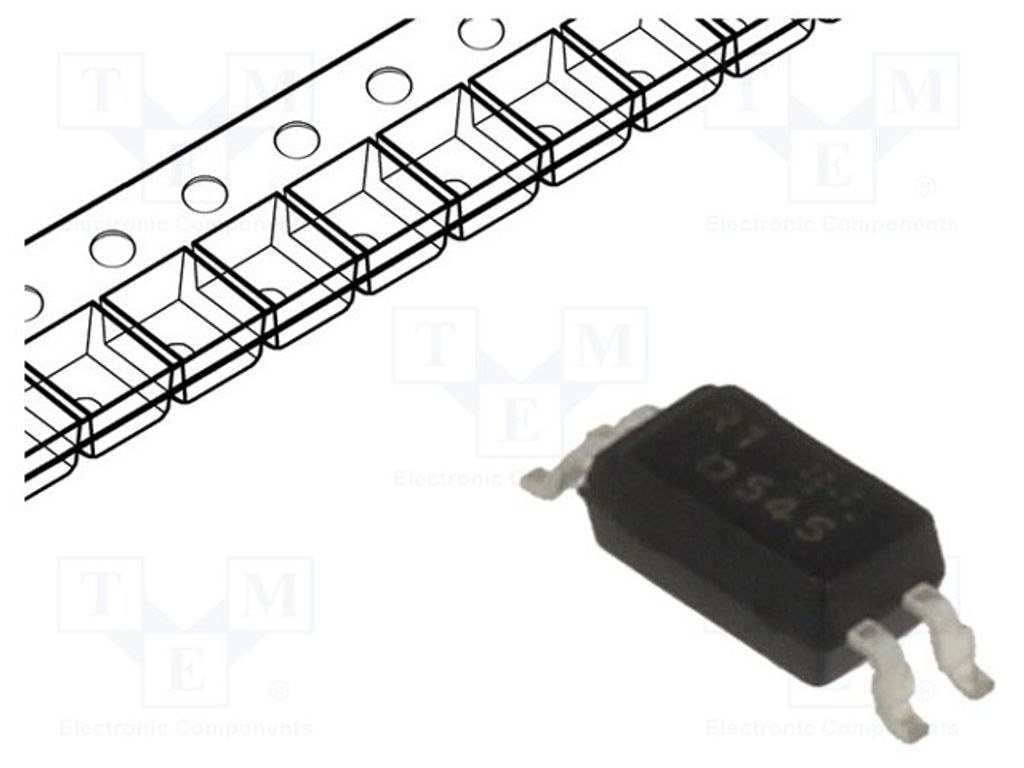 1x Optokoppler Uce: 80V PS2801-1-L-A Optokoppler - ausgang SMD Kanäle: 1