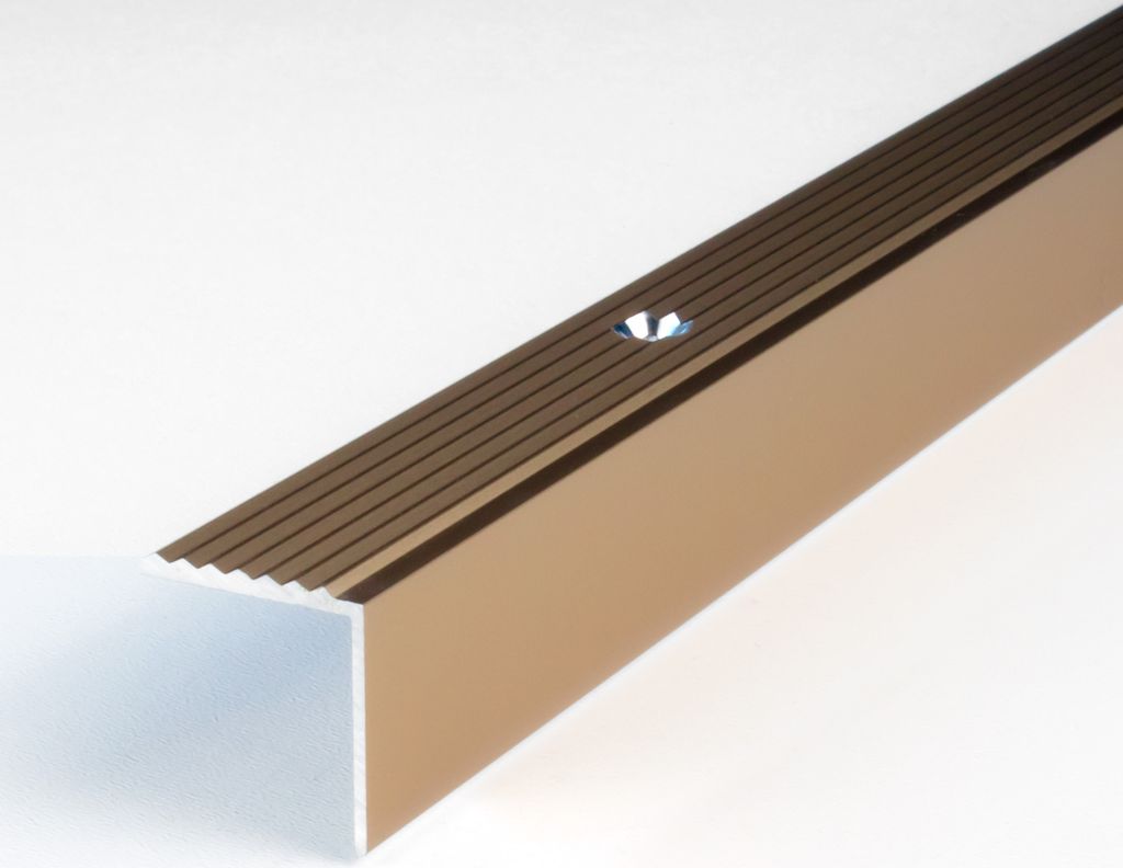 PROVISTON | Treppenkanten- & Winkelprofil | Aluminium | 20 x 20 x 2700 mm | Bronze Hell | Winkel