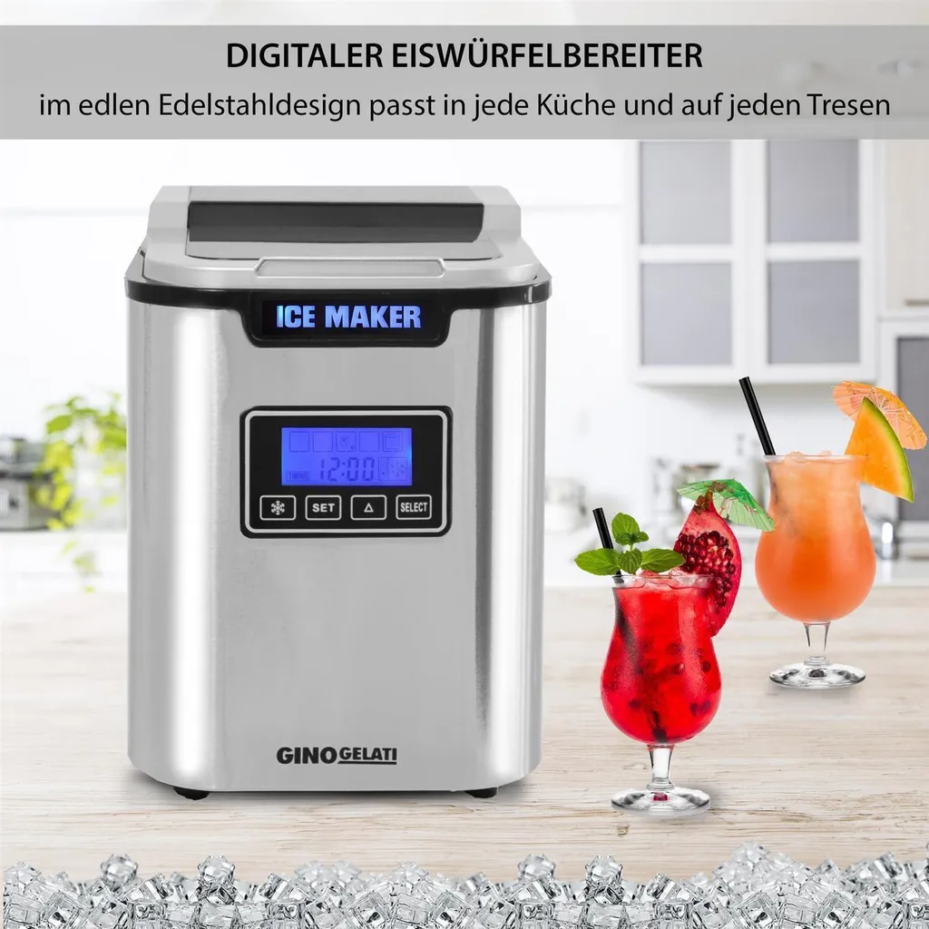Machine à glaçons Siilonax pour apéritifs et fêtes entre amis à la maison