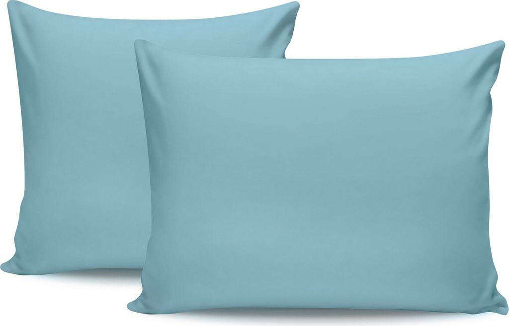 L'Essentiel Linge de Maison, Tonne Mavie - June, Kissenbezug-Set (2-teilig) (DE), 100 % BAUMWOLLE RANFORCE, Minze, 80 x 80 cm