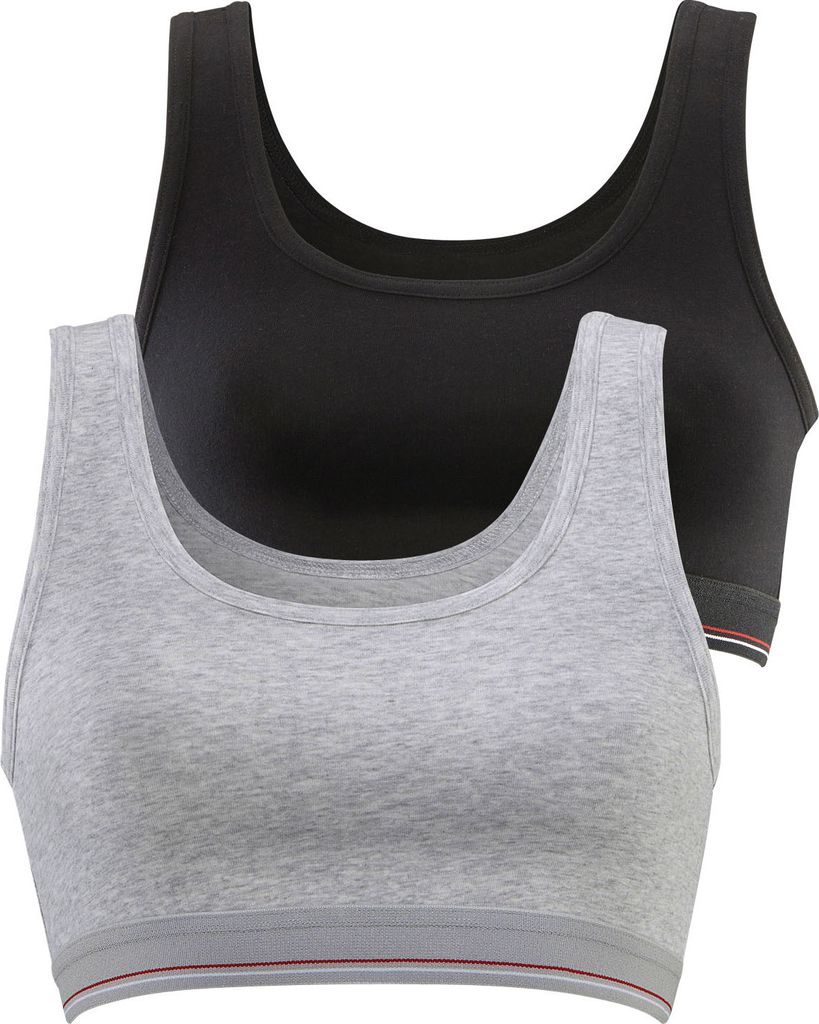 H.I.S. Bustier schwarz, grau-meliert Größe 40/42 Produktbild 