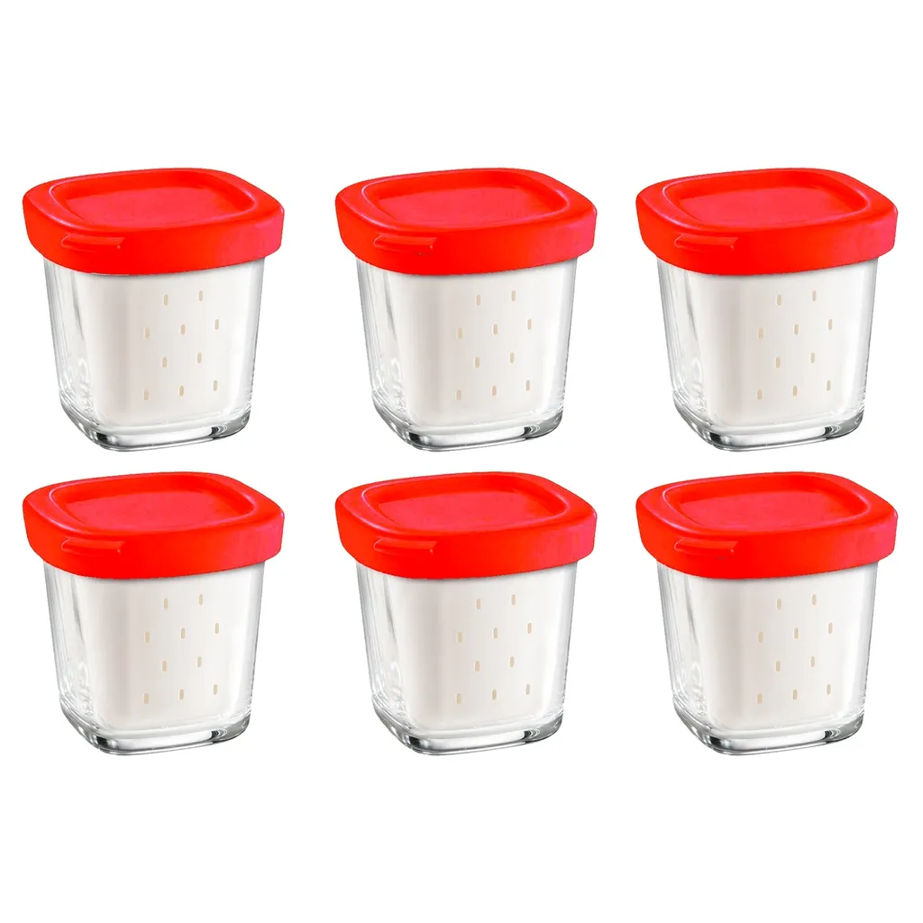 Pots de yaourtière en verre SEB pour des desserts maison sains et frais