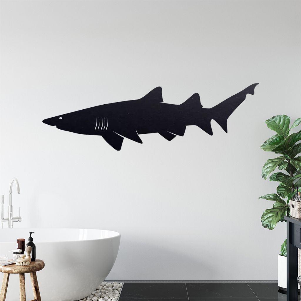 KIWISTAR Haifisch Grundhaie Wandtattoo in 6 Größen - Wandaufkleber Wall Sticker - Dekoration, Küche, Wohnzimmer, Schlafzimmer, Badezimmer
