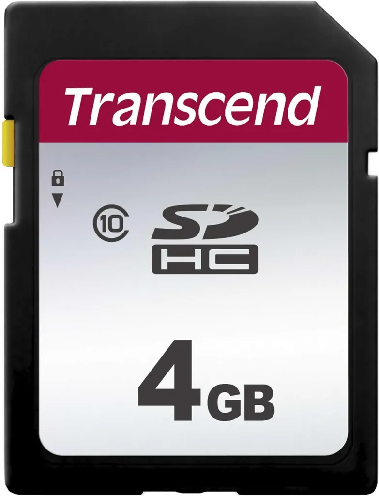 Scheda SD 4GB Transcend TS4GSDC300S - SDHC Classe 10 Originale