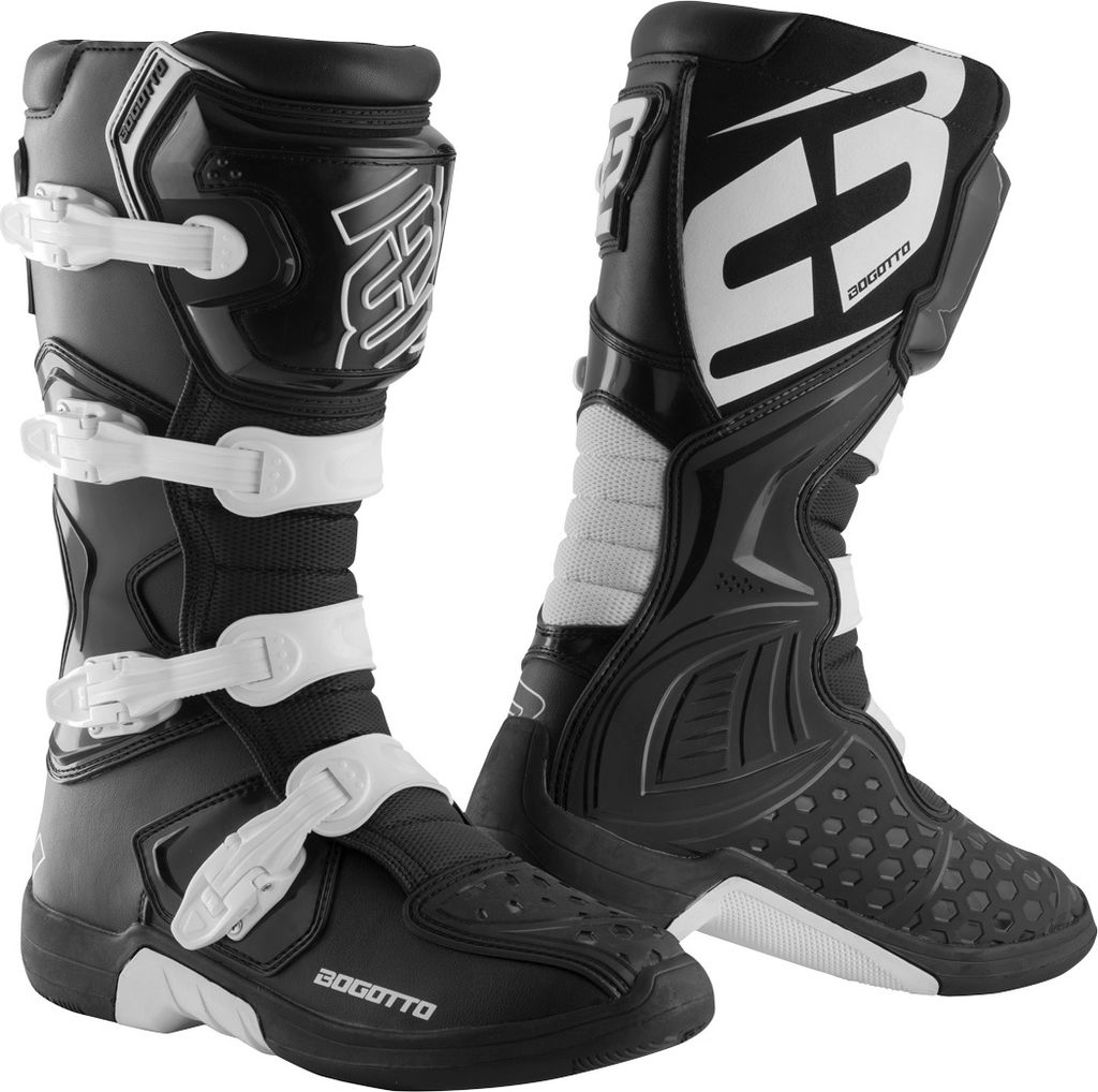 Buty motocrossowe Bogotto MX-5, czarny/biały, 44 Zdjęcie produktu 