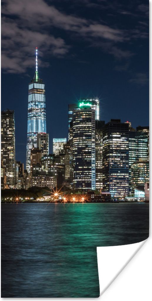 MuchoWow Poster New York - Skyline 60x120 cm - Wandschmuck