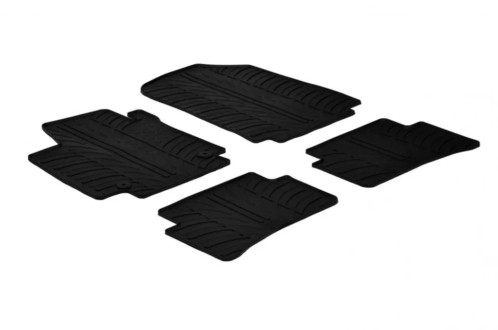 Wielganizator Tappetini auto in velluto su misura, compatibili con Renault Captur (2013 – 2019) | Qualità: base – vestibilità precisa – fondo antiscivolo – 2 pezzi – nero