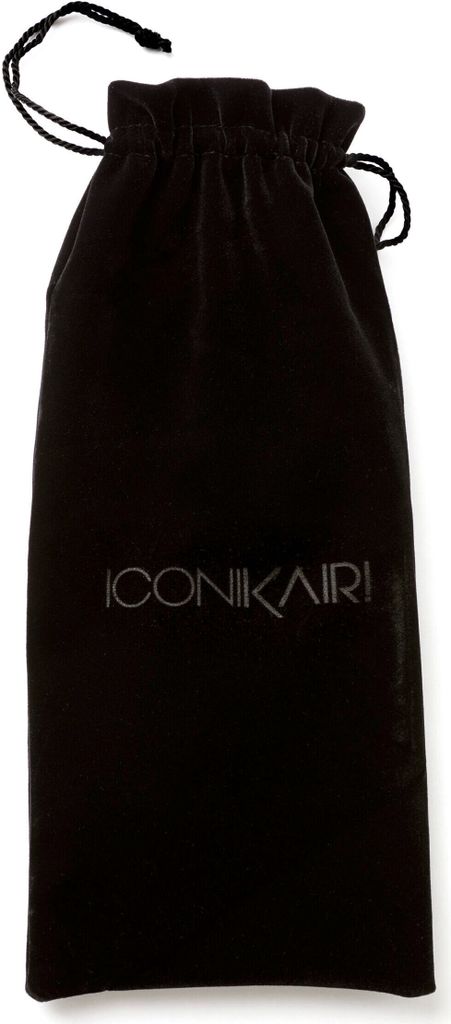 ICONIKAIR! Travel & Care Samtbeutel - ideal zum Reisen & schonenden Aufbewahren - bietet ausreichend Platz für 2 ICONIKAIR! Bürsten