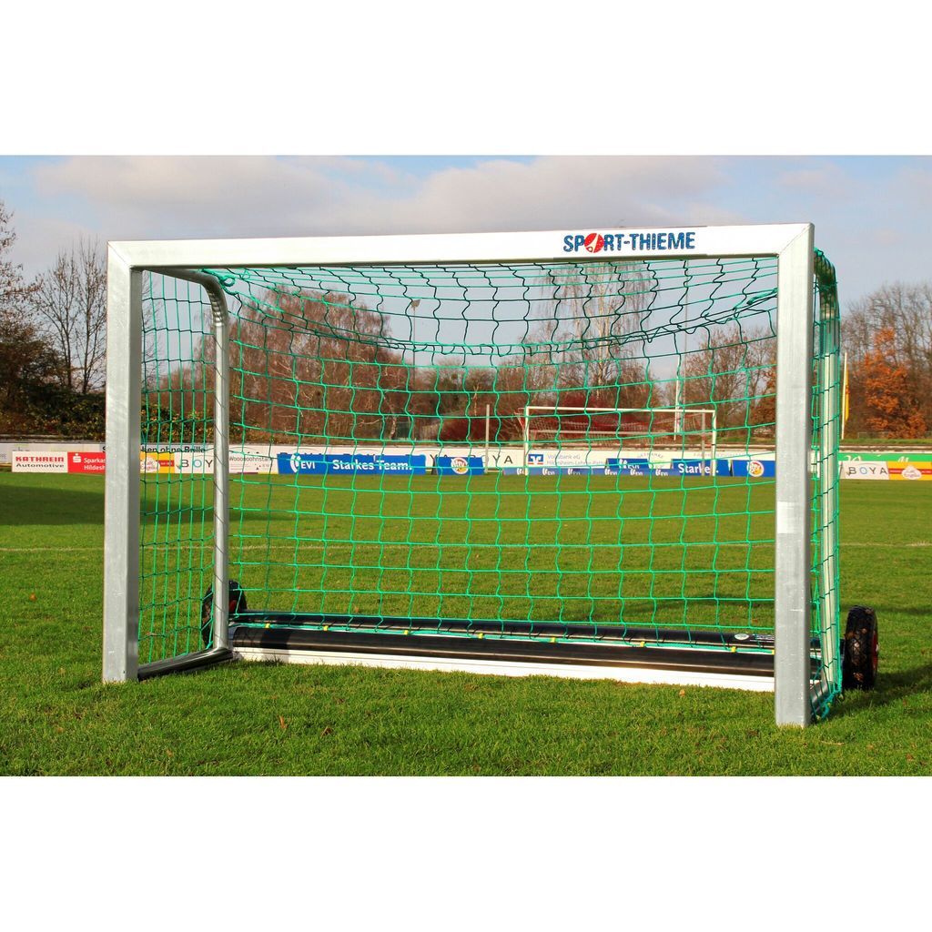 Sport-Thieme Mini-Fußballtor "Safety" mit PlayersProtect, Inkl. Netz, grün (MW 10 cm), 1,20x0,80 m