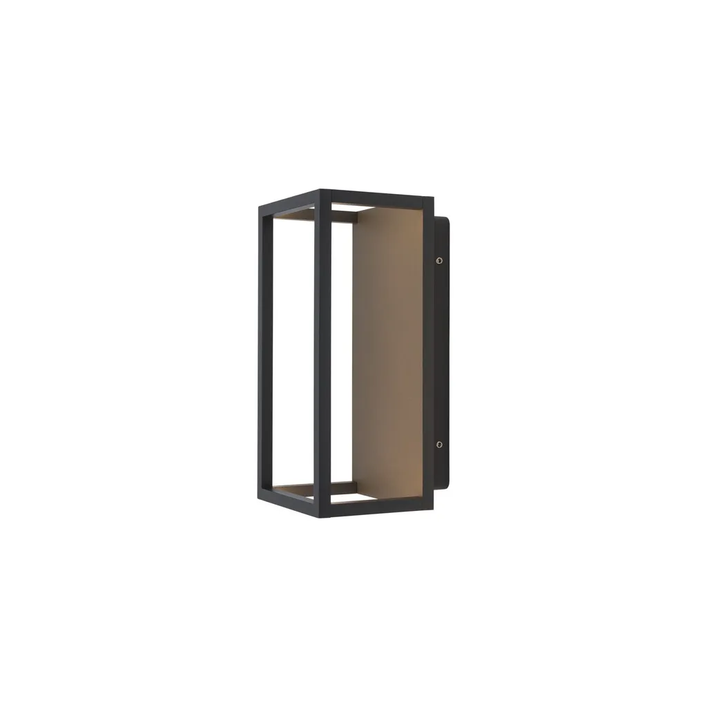 Applique extérieure IP54 aluminium graphite SYMMETRY 212lm 3000K