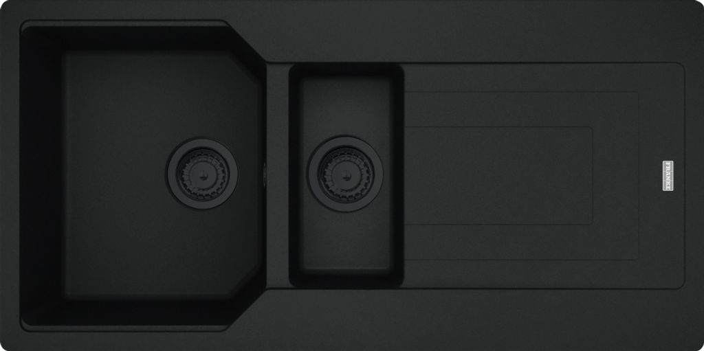 Franke Maris UBG 251-100 Einbauspüle ab 60 cm Black Fragranit, Drehknopf - inkl.