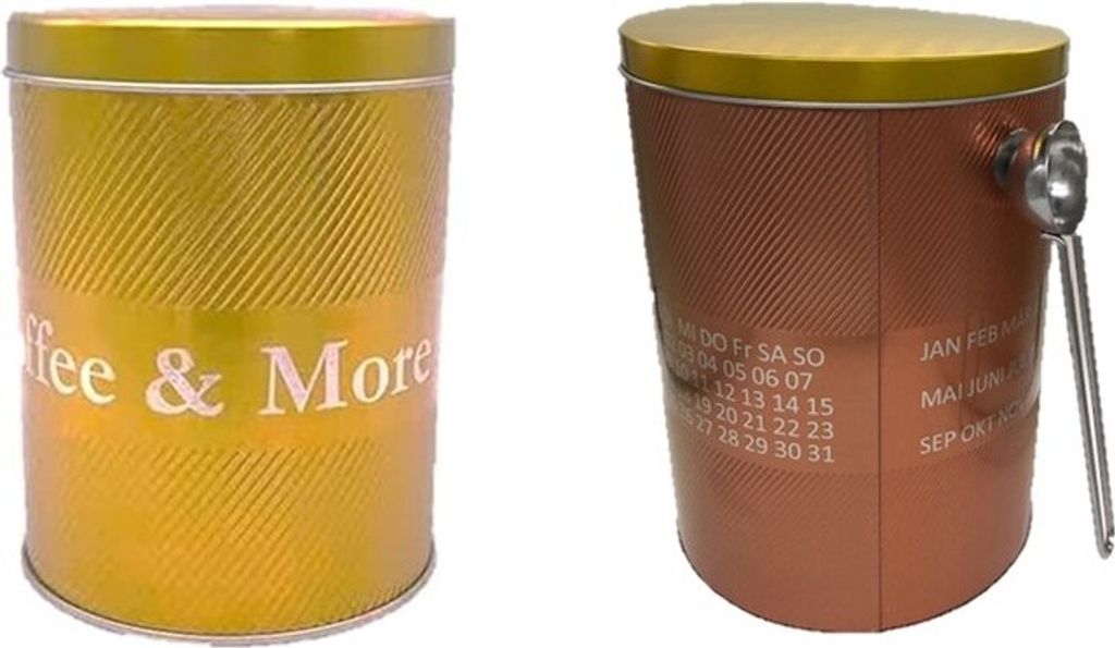 Kaffeedose, kaffeedose Luftdicht 1000g Vakuum Edelmetall Aromadose kaffeepulver behälter kaffee aufbewahrung mit Löffel für Kaffeebohnen Pulver ...