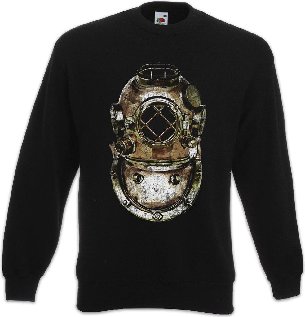 Urban Backwoods Diver Helmet, Sweatshirt, Farbe: Schwarz, Größe: S
