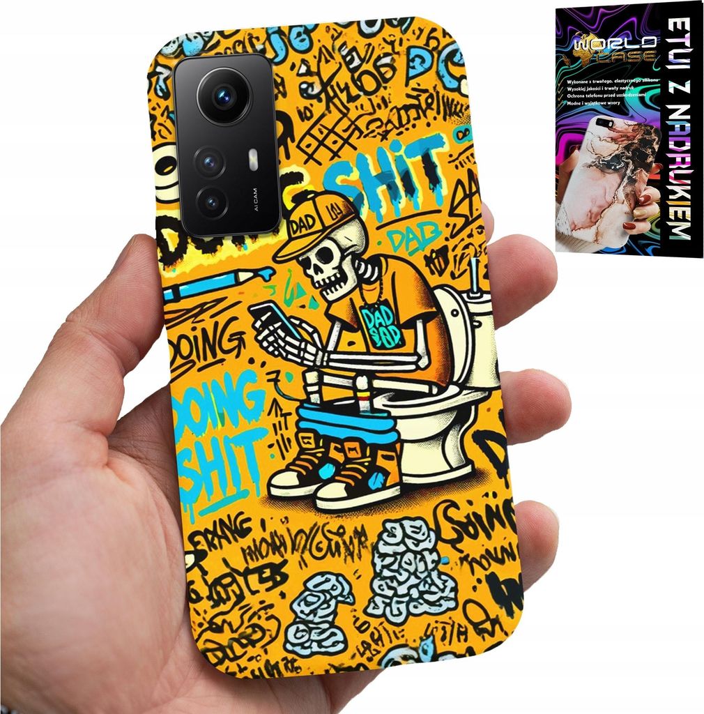 Fall Für Xiaomi Note 12S 4G - Tun Scheisse Skelett Auf Kibble Fall