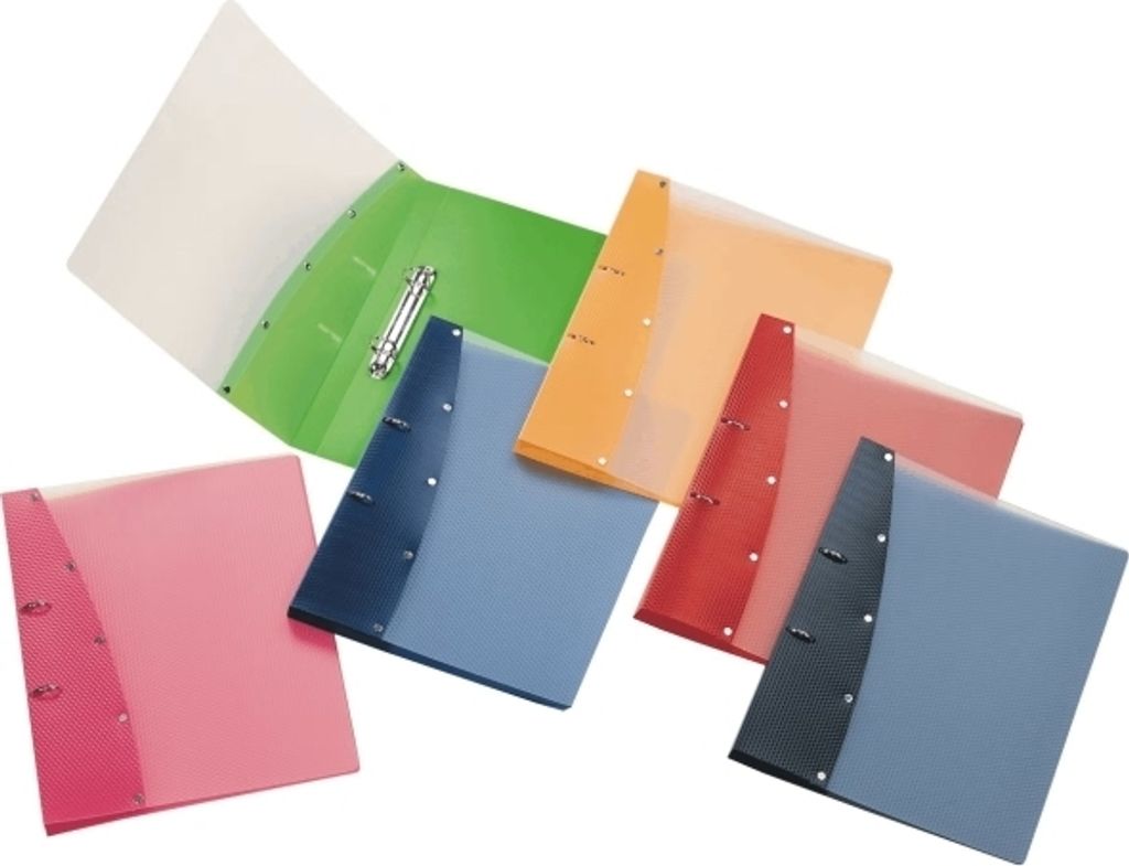 Ringordner Diamond, DIN A4, PP-Vollkunststoff, 2-Rund-Ring-Mechanik 20 mm,Lieferumfang: 1 Mappe in einer der 6 Farben ohne Wahlmöglichkeit.