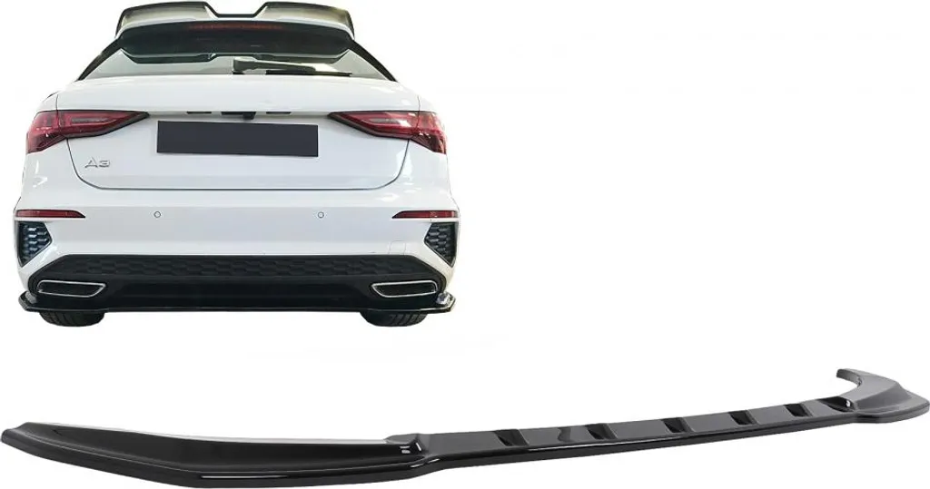 Spoiler arrière Audi A3 8Y S-Line noir : kit de rallonge sans perçage