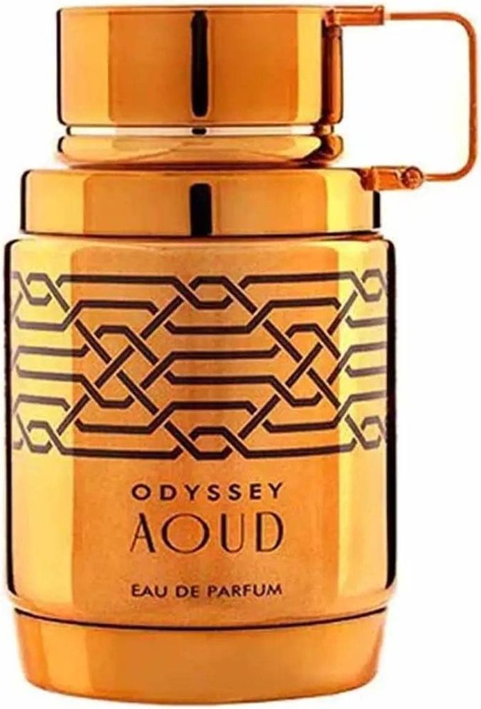 A product shot of a perfume bottle.