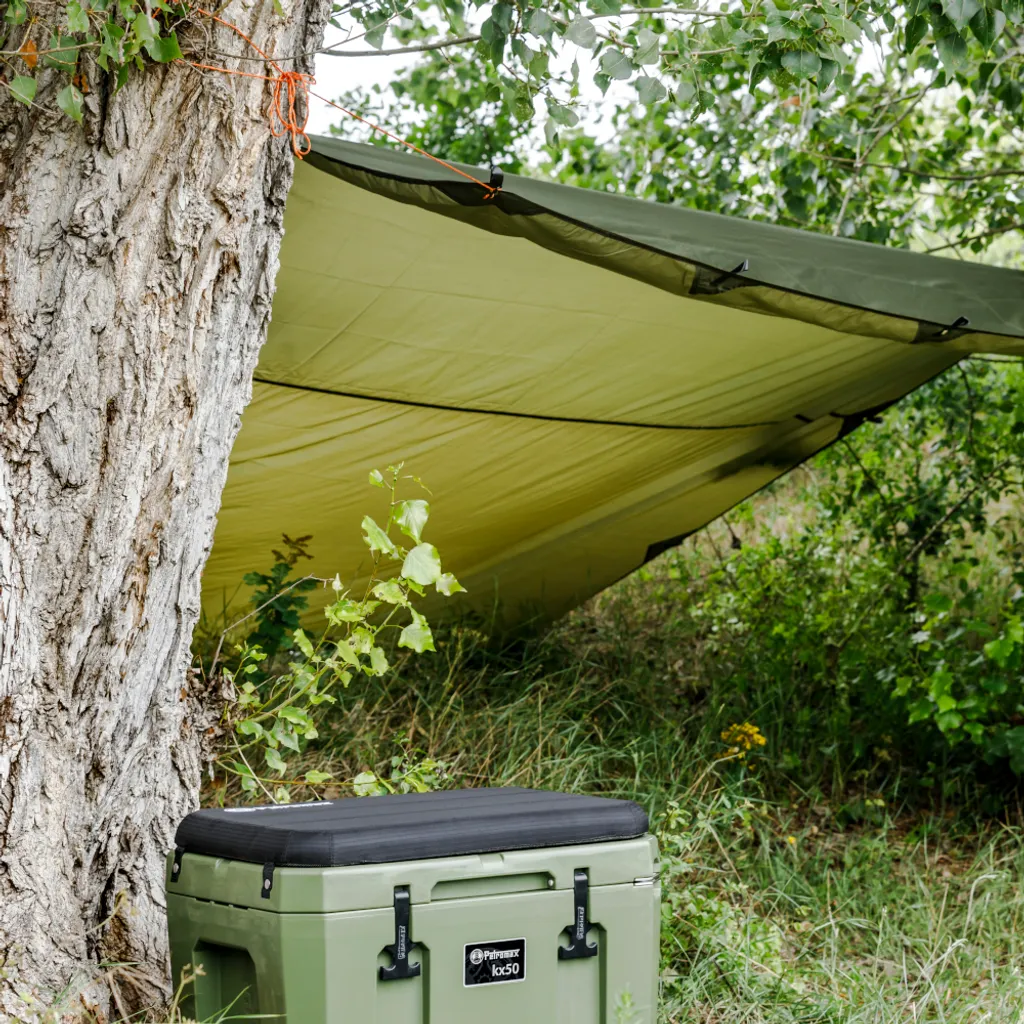 Glacière Isolante Petromax 50L Oliv - Structure Renforcée Anti-Choc