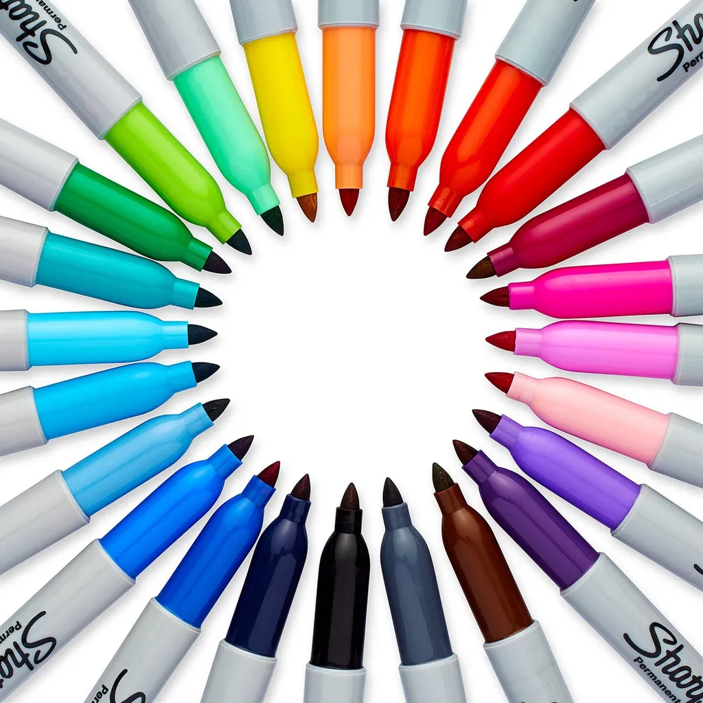 Sharpie 2061129 Set 28 Pennarelli Indelebili Tiger Edition Fine Point - 10