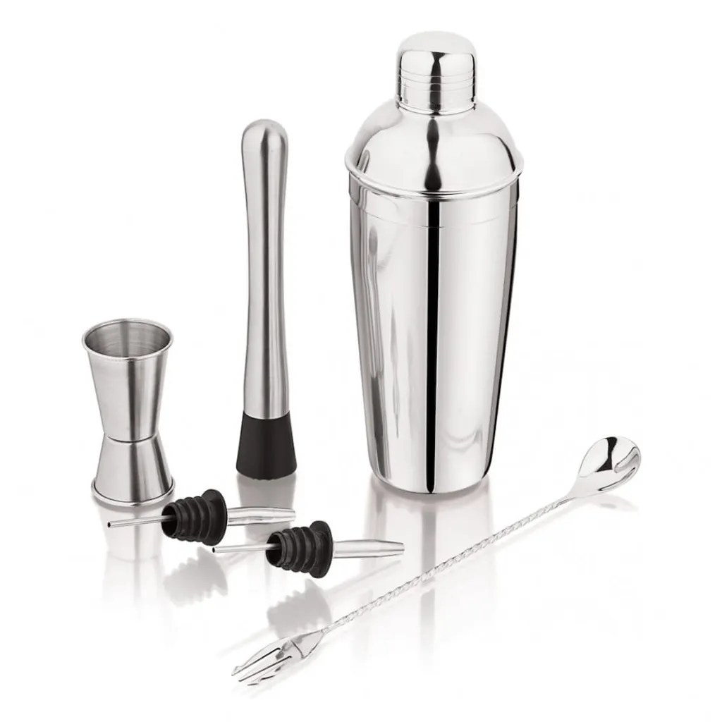 Set Barman Kinghoff 40726 Cocktail Kit 4 Pezzi in Acciaio Inox