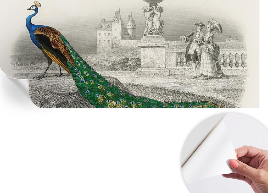 Selbstklebende Wandtapete - Dekorative Tapete für Wohnzimmer - Klebefolie für Wandbilder - Tapetenfolie für Wanddekoration - 208x146 cm - Bunte ...