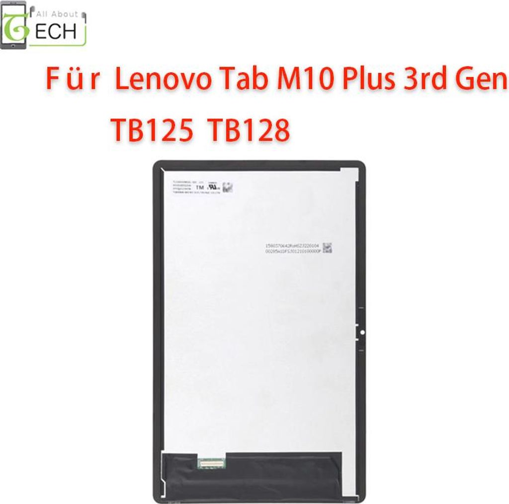 Für Lenovo Tab M10 Plus 3rd Gen TB125 TB128 LCD Display Produktbild 