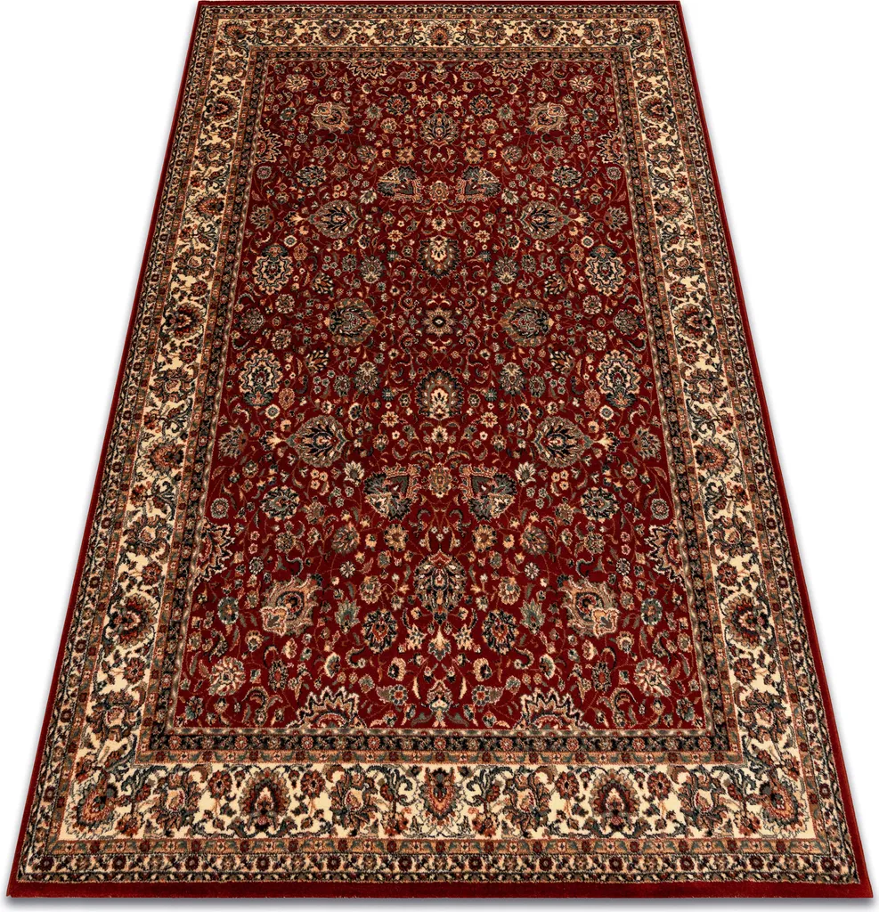 Tapis KASHQAI 4362 302 Bordeaux et Beige Rouge - Format 67x130 cm