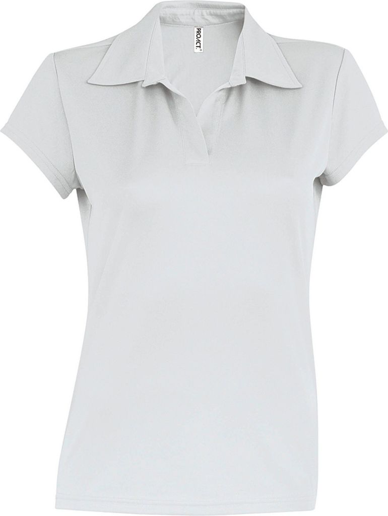 Kariban Proact Damen Performance Polo-Shirt, Kurzarm RW4247 (Medium) (Weiß)