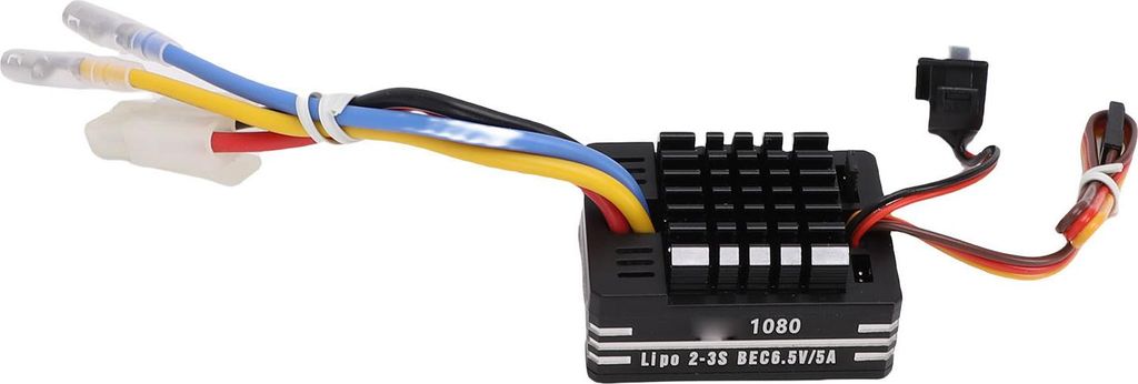 80A Bürsten-Drehzahlregler, wasserdicht, für Auto- und Bootsmodelle, kompatibel mit 540er, 550er und 750er Motoren, 6,5V/5A BEC-Ausgang
