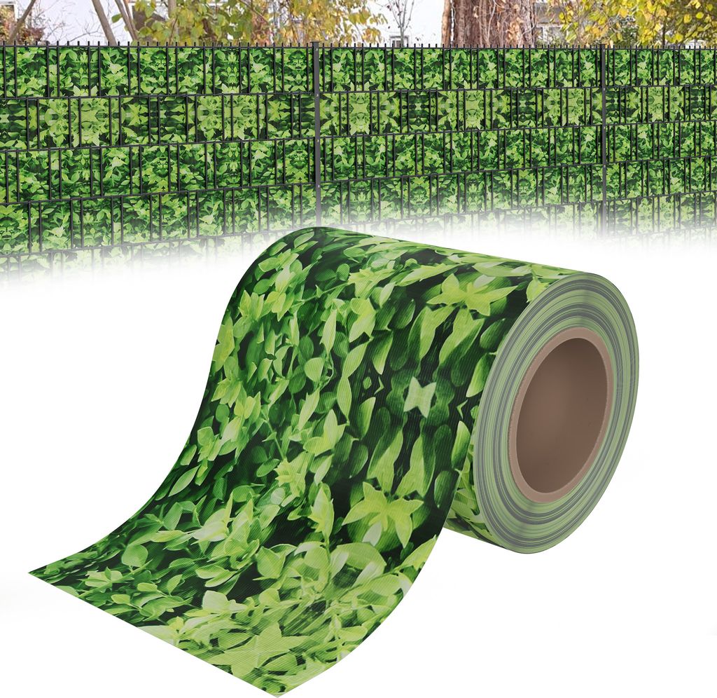 UISEBRT 140m x 19cm PVC Sichtschutzfolie Sichtschutzstreifen Doppelstabmatten Zaun Sichtschutz Zaunfolie Doppelstabmattenzaun mit 80 Befestigungscl...
