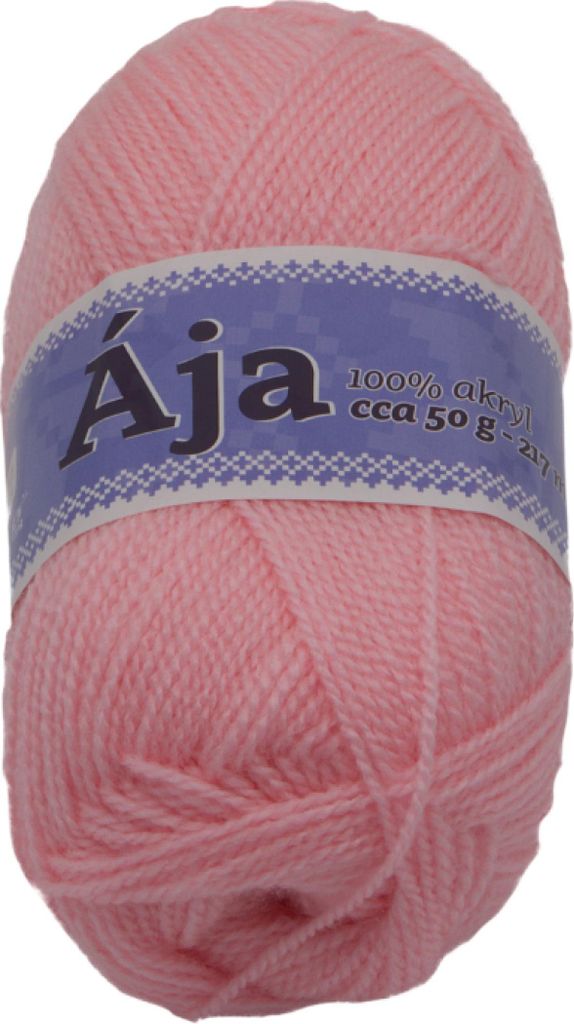 AJA Garn Rosa 50 g / 217 m zum Stricken und Häkeln, pflegeleicht und farbecht