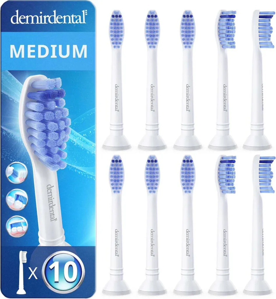 Lot de 8 Brossettes pour Philips Sonicare Proresults - Soin Quotidien