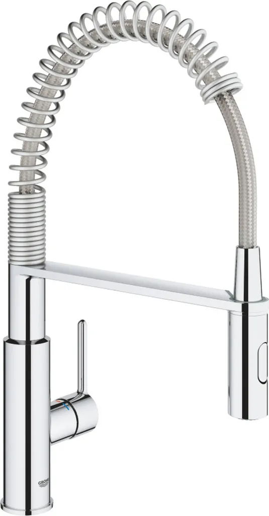 Mitigeur Evier Grohe Get Chrome avec Bec Pivotant et Douchette 2 Jets - 7