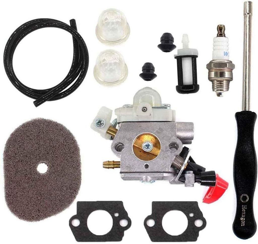 Vergaser mit Luftfilter und Spezialschlüsseln Passend für Stihl FS40 FS50 FS56 FS70 FC56 FC70 Zama C1M-S267A 41441200608