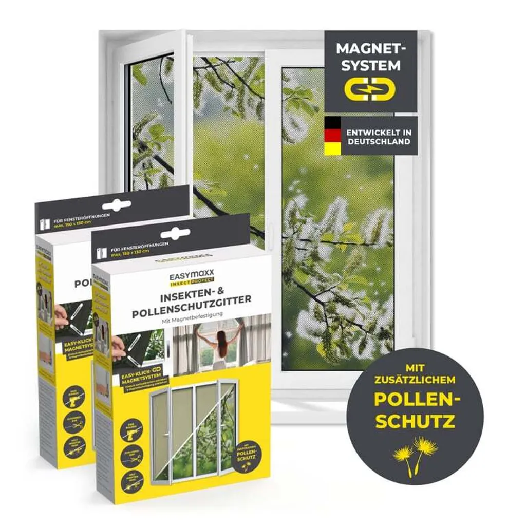 Moustiquaire Aimantée : Stop aux Insectes et Pollens sans Percer - x2