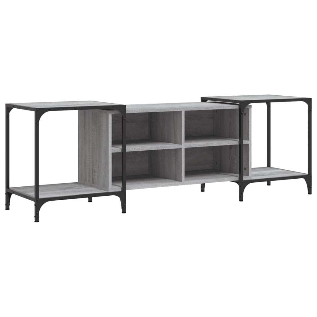 VidaXL 837605, Szary, Metal, Drewno, 1530 mm, 370 mm, 500 Zdjęcie produktu 