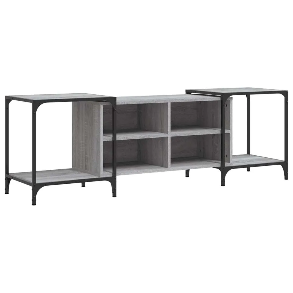 Mobile Porta TV Maison Exclusive Grigio Sonoma 153cm | Legno Robusto - 2