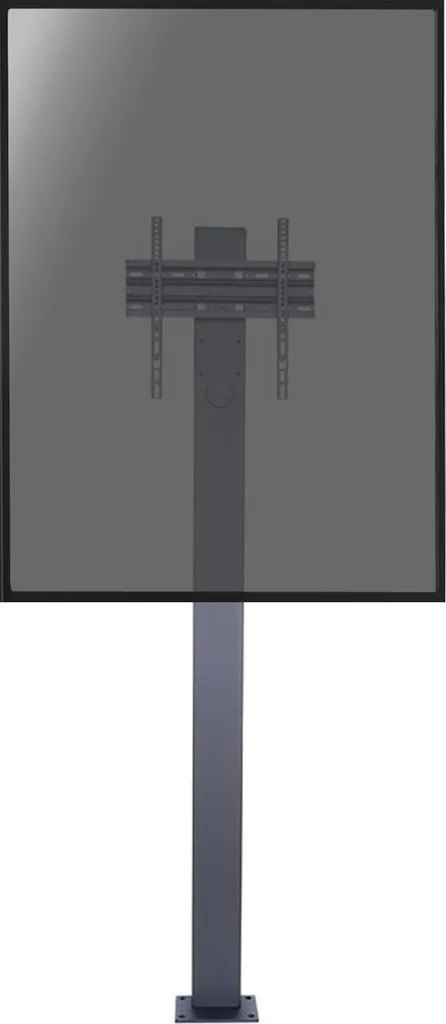 Pied Support TV Fixe pour Vitrine et Exposition - VESA 400x600 Noir