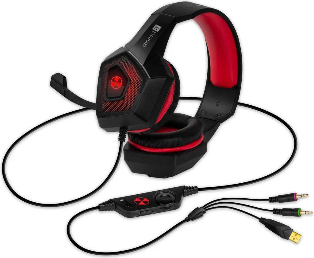 Casque de jeu rétroéclairé CHP-5500-RD BATTLE RNBW Edition 2 - Rouge - 3