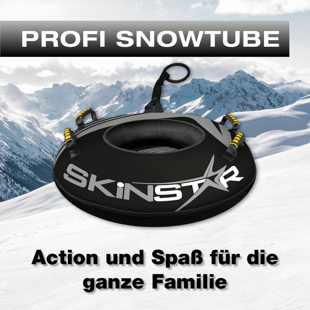SkinStar Profi Snowtube noir Ø 70cm Pneus de luge Pneus de Image du produit 