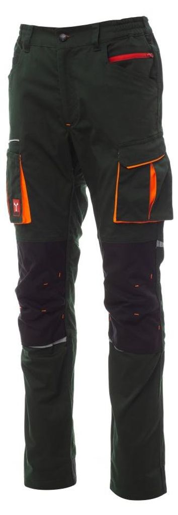 Payperwear Next 400 Stretch-Arbeitshose 12 Taschen Unisex waldgrün/schwarz 44