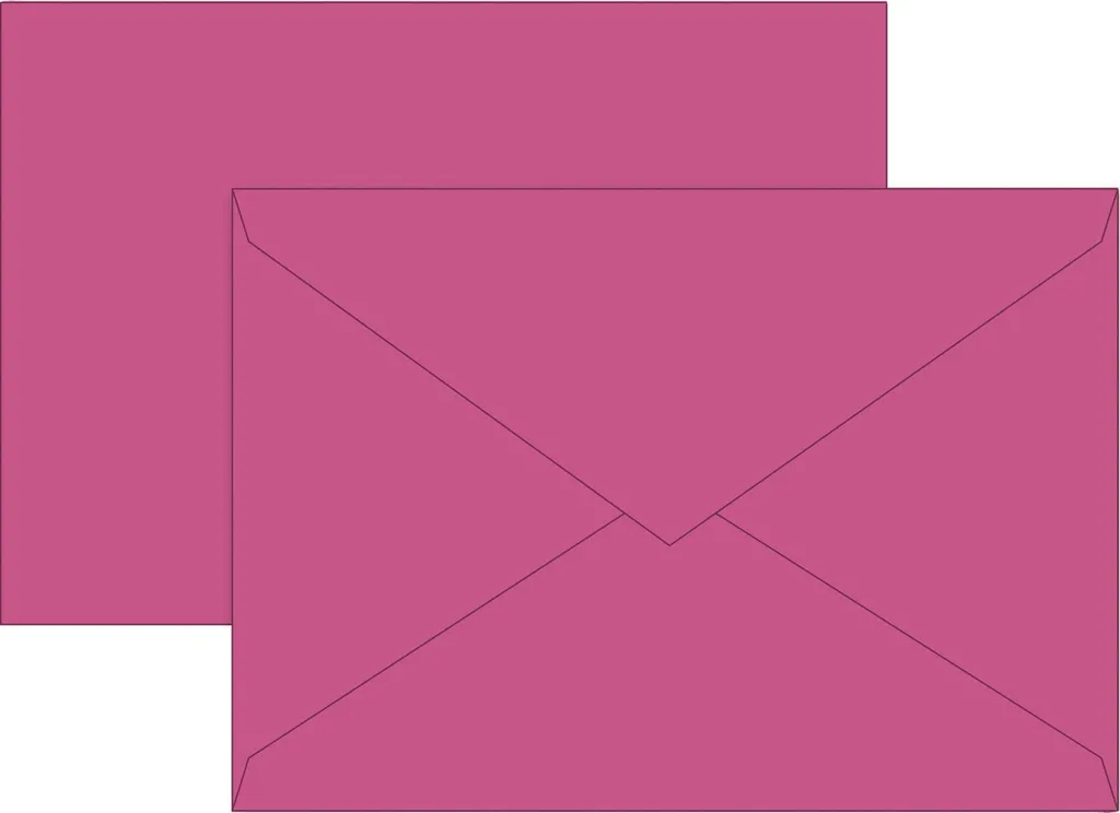 Brunnen 105125626 Enveloppe B6 Fuchsia avec Fermeture Sécurisée 5x