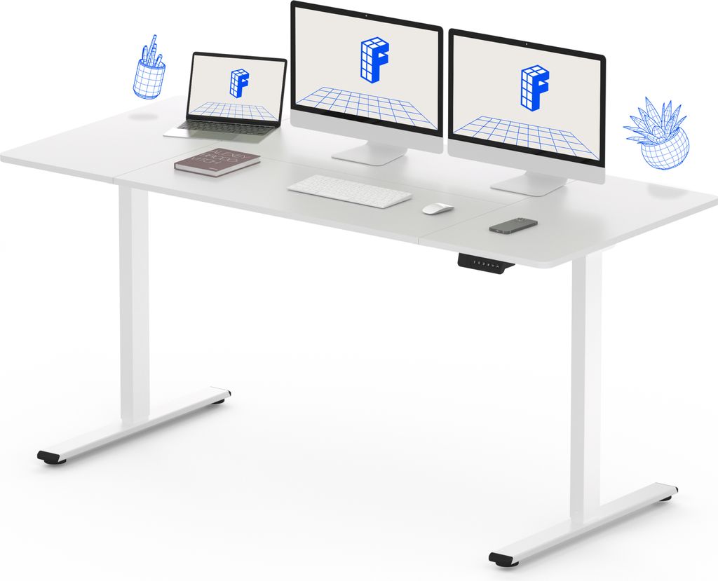 FLEXISPOT Höhenverstellbarer Schreibtisch 160x70cm-mit 2 Produktbild 