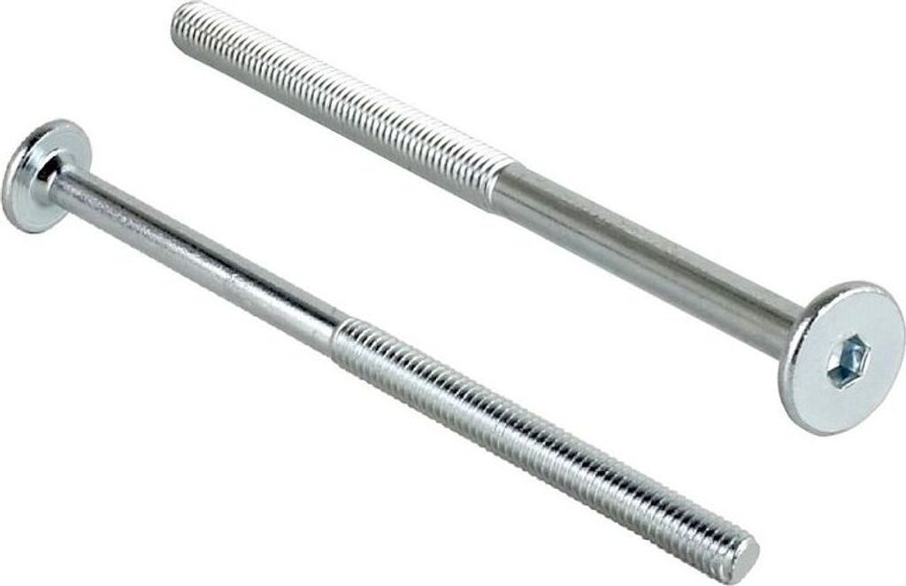 Śruby z łbem płaskim M6 Śruby meblowe Złącze meblowe 100mm Zdjęcie produktu 