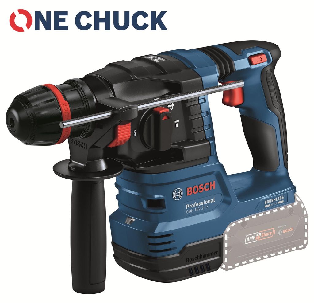 Marteau perforateur sans fil avec ONECHUCK GBH 18V-22 X en Image du produit 